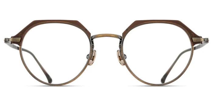 Matsuda M2064 Matte Taupe - Antique Gold