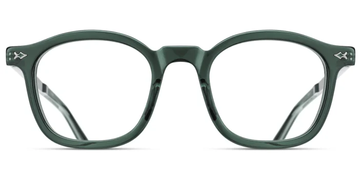 Matsuda m2068 Bottle Green - Brushed Silver